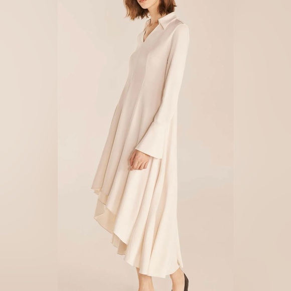 Rebecca Taylor Cupro High Low Dress - Picture 1 of 10